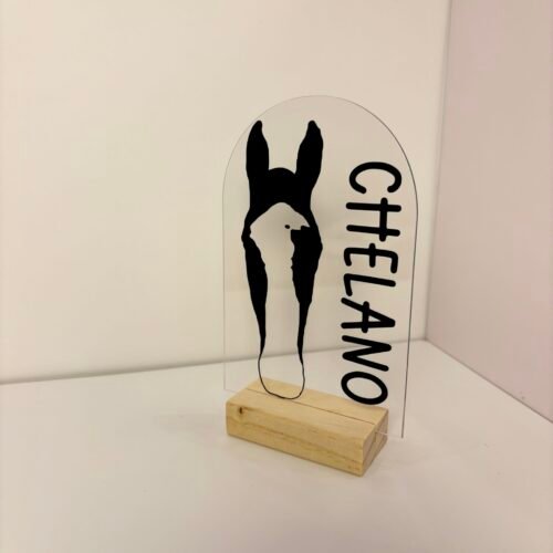 Personalisiertes Pferdeportrait aus Acryl – Pferde Silhouette mit Name – Bild 10