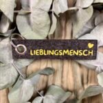 Schlüsselanhänger aus Filz mit Spruch & Symbol
