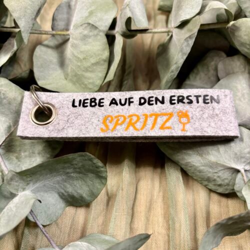 Schlüsselanhänger aus Filz mit Spruch & Symbol