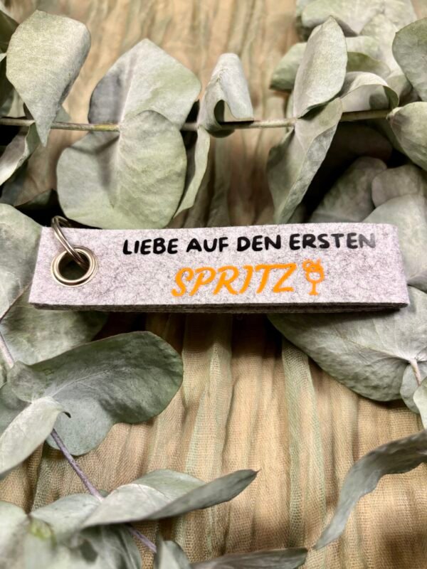 Schlüsselanhänger aus Filz mit Spruch & Symbol