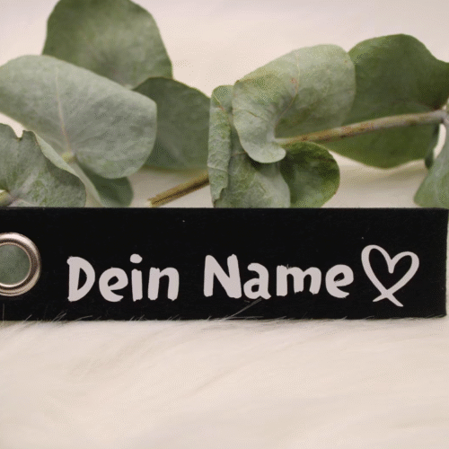Personalisierter Filz-Schlüsselanhänger mit Wunschtext & Symbol – Geschenk für Familie, Freunde, Kinder - Handgemacht in Deutschland