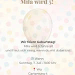 Einladung Kindergeburtstag personalisiert Bundle Handy und A4 digitale Geburtstagseinladung Ballon Vorlage zum Ausdrucken