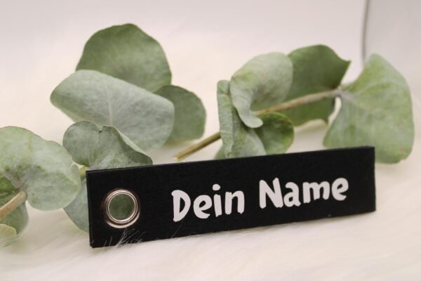 Personalisierter Filz-Schlüsselanhänger mit Wunschtext & Symbol